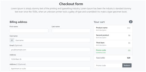 Angular 11 Responsive Custom Checkout Form Therichpost