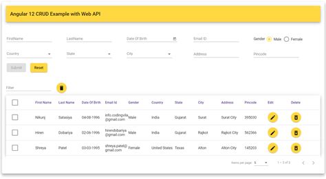 Angular 12 CRUD Example with Web API Codingvila