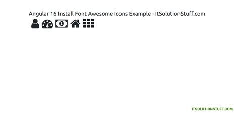 Angular 16 Install Font Awesome Icons Example