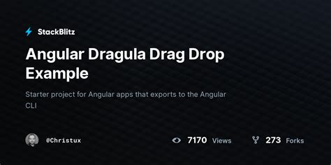Angular 2 drag and drop example. .  ...