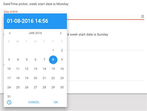 Angular 6 datepicker example stackblitz. 6.  Simple Angular date time picker.  Ba...