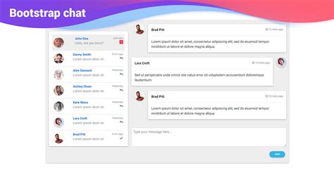 Angular Chat Bootstrap 4 & Material Design. Examples & tutorial