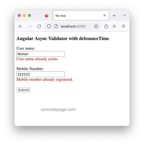 Angular Conditional Validation - concretepage