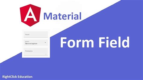 Angular Material Form Field Angular Material Tutorial 12 YouTube