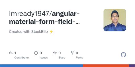 Angular Material Form Field Appearance StackBlitz