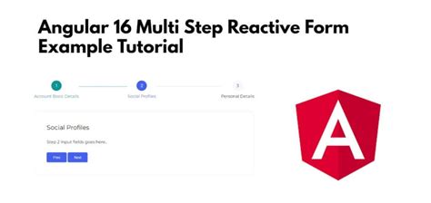 Angular Multi Step Reactive Form Example