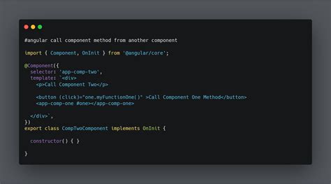 Angular callback other component.  Learn how to call a method from another ...