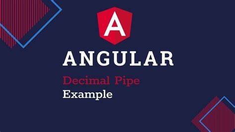 Angular decimal pipe separator.  For more information on the acceptable r...