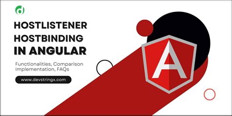 Angular hostlistener events list.  Pros of using @HostBinding and @HostListener "The de...