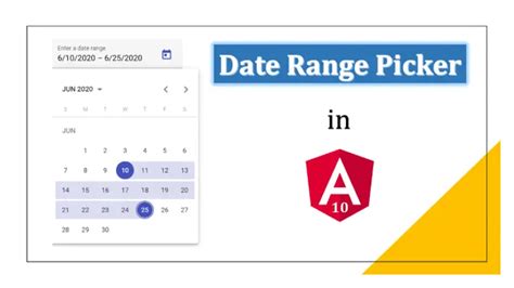 Angular material date range picker stackblitz. json fine your build configs and use ...