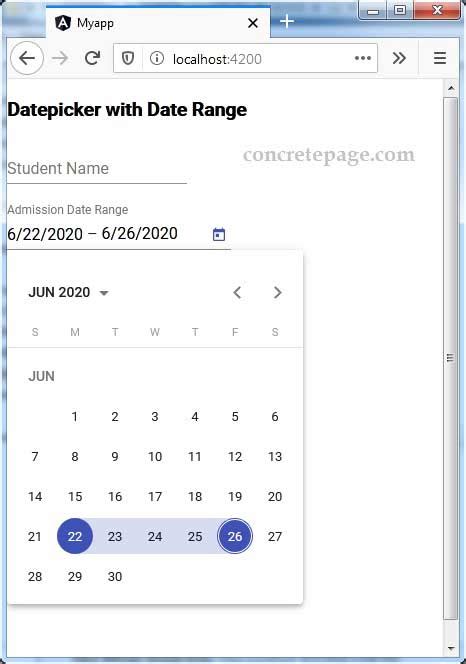 Angular material datepicker validation.  We can achieve this behavior using Angular 2 di...