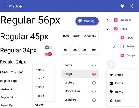 Angular material scrollable list.  UI component infrastructure and Material Design ...