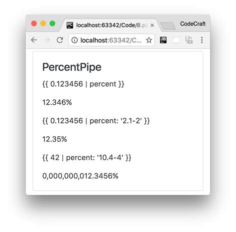 Angular percent pipe.  Contribute to angular/angular development by crea...