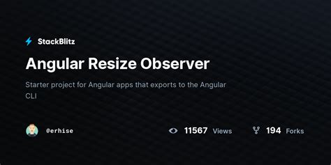 Angular resize observer.  angular resize production-environment mutation-observers edited Apr...