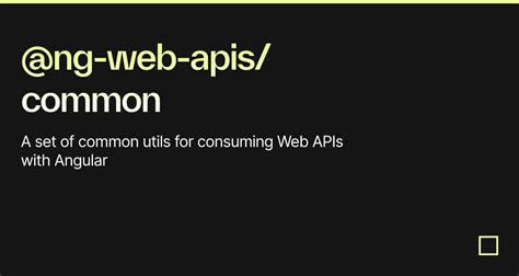 Angular resizeobserver not working.  I A set of common utils for consuming Web APIs...