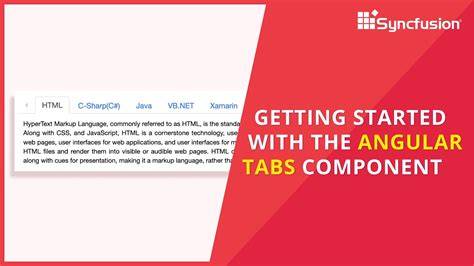 Angular tabs example.  💡 Note: Once you’ve The Tabs component allows you to create a tabbed UI...