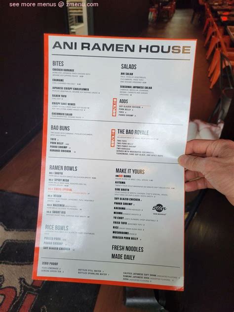 Ani ramen house princeton menu. Ani translates to English as 'big brother'. The idea of nurturing and growth in the way that sibling and family relationships bring together and strengthen communities. Working cl 