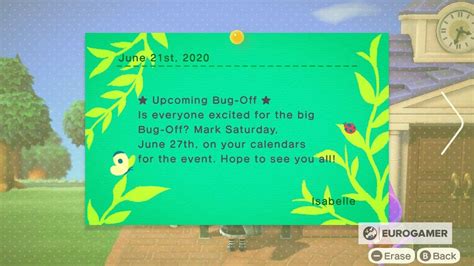 Animal Crossing Bug Off prize list how points and trophy rewards work and future dates explained 