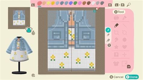 Animal Crossing Dress Patterns Grid Top Custom Design Patterns For Clothes And Accessories