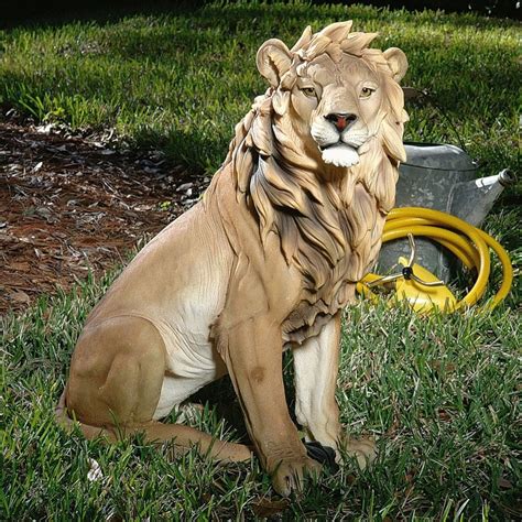 Honey Gold Pouncing Cougar Sculpture