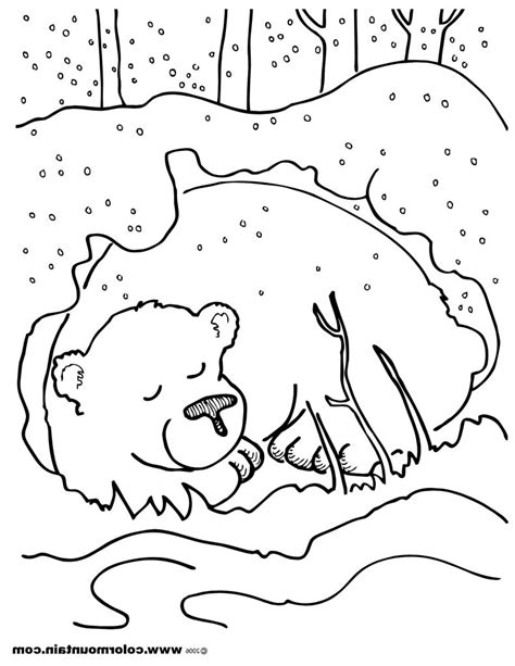 Animals Hibernating Coloring Pages Coloring Pages Picture