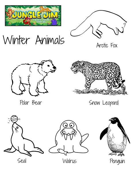 Animals In Winter Printable Worksheets Learning How to Read