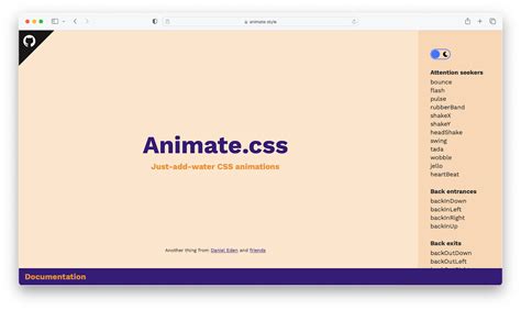 Animate css library. css is a ready-to-use library collection of CSS3 an...