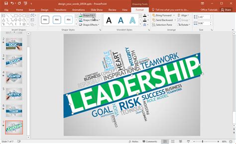 Animated Design Your Words PowerPoint Template