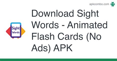 Animated Flashcards Sight Words for Android APK Download