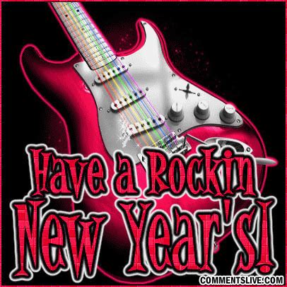 Animated Happy New Year Rock