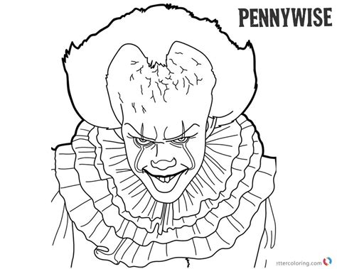 Animated Pennywise Coloring Pages