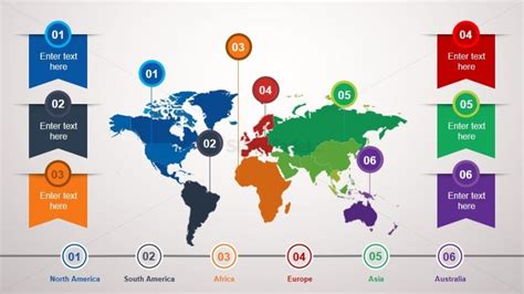 Animated World Map PowerPoint Slide SlideModel