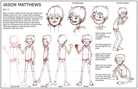 Animation Character Sheet by dreamer07079 on deviantART Character