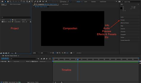 Animation in adobe after effects.  I will be explaining the user interface, the most commo...