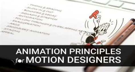 Animation principles for motion designers.  Find out about the principles here.  Perfect for beg...