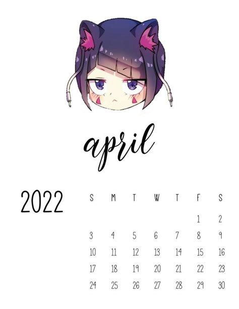 Anime Calendar 2022 Pdf