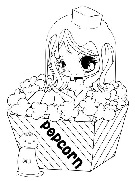 Anime Chibi Animal Coloring Pages