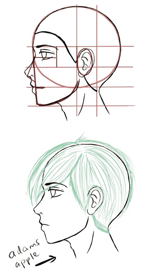 Anime Male Side Profile Drawing Reference All tutorials feature