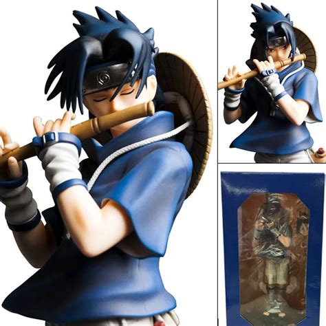 Anime Naruto Shippuden Uchiha Sasuke Flute Ver. PVC Action Figure