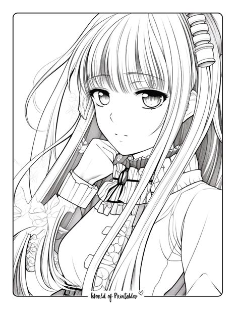 Anime Pictures For Coloring