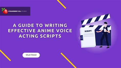 Anime Voice Acting Scripts What They Are and How They Work