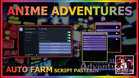 Anime Adventures Script a guest Jul 13th, 2022 62,227 2 Never Add comment Not a member of Pastebin yet? Sign Up , it unlocks many cool features! 0.10 KB | None | 2 0 raw download report loadstring (game:HttpGet ("https://raw.githubusercontent.com/ArponAG/Scripts/main/AnimeAdventures.lua")) () Advertisement Add Comment. 