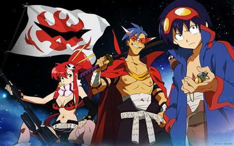Anime tengen toppa gurren lagann. In an anime where the main characters are constantly evolving to higher levels through sheer willpower, it makes sense that the only mech that could beat Tengen Toppa Gurren Lagann is another from the same series. ... Tengen Toppa Gurren Lagann transforms into a super version of itself, which appears to be spiral energy taking the … 