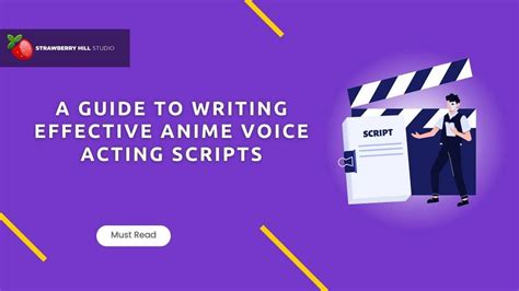 Anime voice acting scripts. The creative procedure of anime voice acting starts with the script. The voice actor have to read and also examine the script to understand the character's personality, actions, as well as emotions. They should after that establish a unique voice that matches the personality's qualities. This involves exploring different tones, pitches, … 