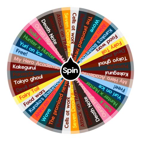Anime wheel spinner. Discover endless possibilities with Spin the Wheel - Random Picker Wheel Maker! Unleash your creativity and design custom spin wheels for any occasion. Whether it's for games, giveaways, or decision-making fun, our user-friendly platform lets you create interactive experiences that engage and entertain. Spin the wheel and make your ideas come ... 
