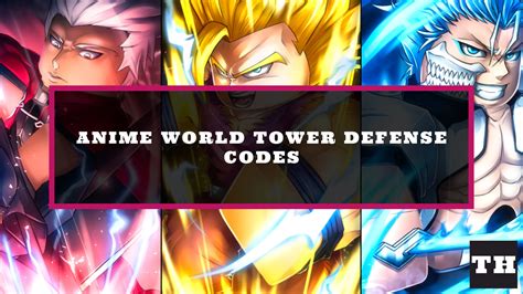 3 days ago · Redeem these codes to get free rewards in Anime World Tower Defense, a Roblox game where you protect your base with anime characters. Find the latest codes, how to redeem them, and where to get more updates.. 