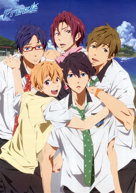 Anime.free. Free! (フリー！ Furii!) is a Japanese anime television series produced by Kyoto Animation and Animation DO. Its premise is based on the novel High☆Speed！ written by Kouji Ohji.. Haruka Nanase, Rin Matsuoka, Makoto Tachibana, and Nagisa Hazuki used to be members of the same swimming club in elementary school. They win a tournament just before graduation, parting … 