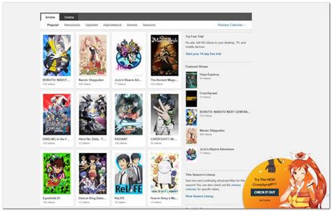 Similar to Torrent Sites and Putlocker Alternative Sites, these Anime sites are continually shut down and removed. ... AnimeDao 8. VIZ 9. Anime-Planet 10. Fire Anime 11. Chia-Anime 12. VRV 13. GoGoAnime 14. Hulu 15. AnimeFreak 16. Tubi 17. IQIYI International 18. MyAnimeList 19. All4 20.