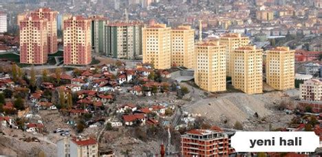 Ankara Çinçin Mahallesi kentsel dönüşüm . 