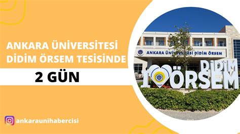 Ankara üniversitesi ilgaz örsem tesisi